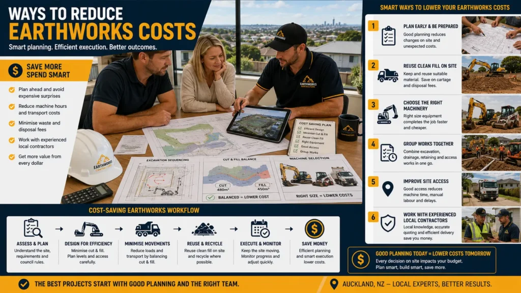 Planning strategies that help reduce residential earthworks costs in Auckland.