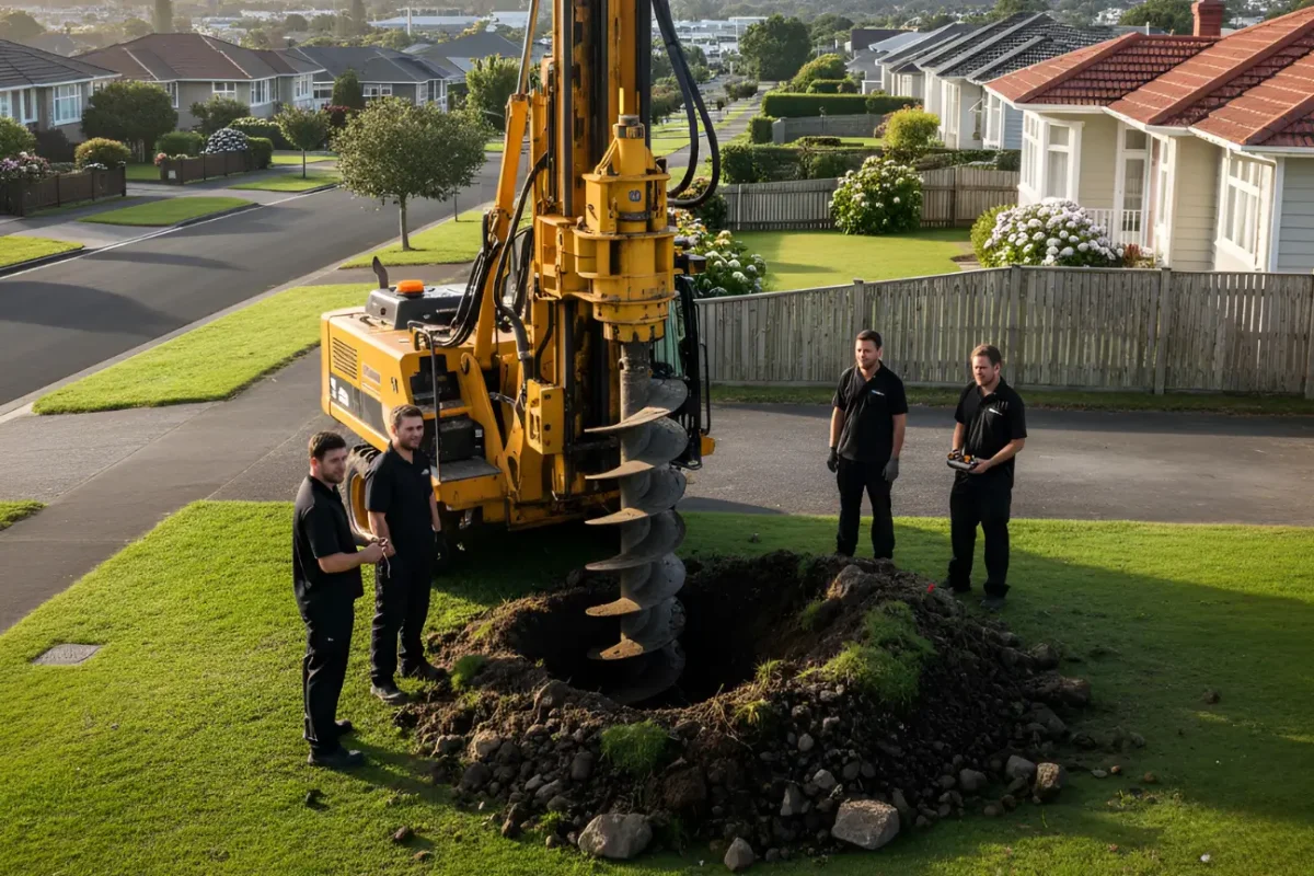 Welcome to Auger Hole Drilling Auckland | Professional Auger Drilling Experts Welcome to Auger Hole Drilling Auckland – Expert Auger and Rock Drilling Services Across Auckland